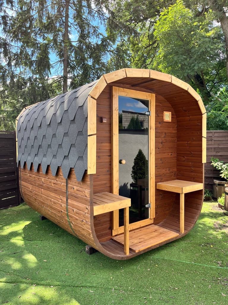 Sauna KOBA KWADRO 2,5m z tarasem