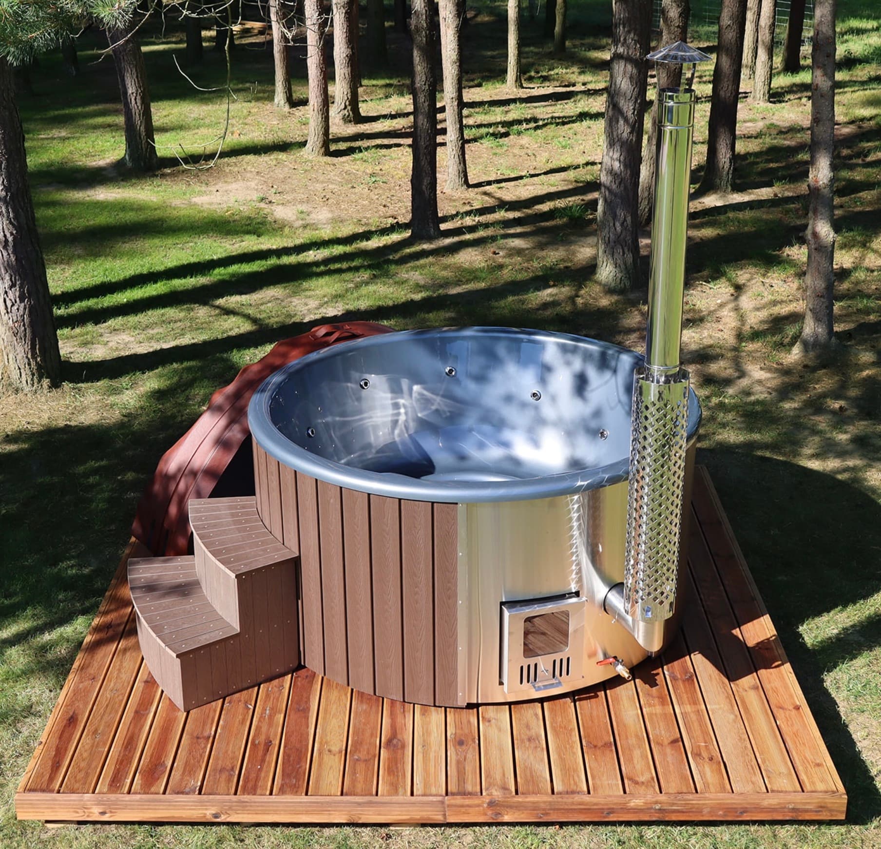 Balia ogrodowa ACRYLIC piec zintegrowany